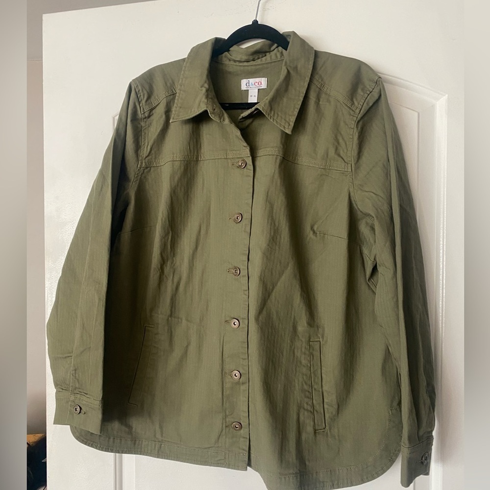 D&Co. Long Sleeve Button Down Shirt Sz XL
